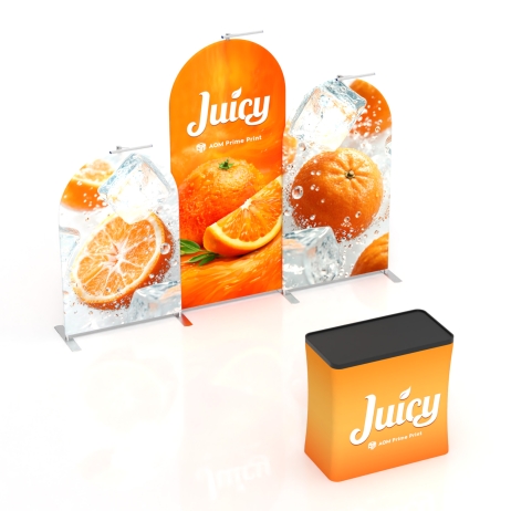 10x10 Inline FlexZip Booth 10.7