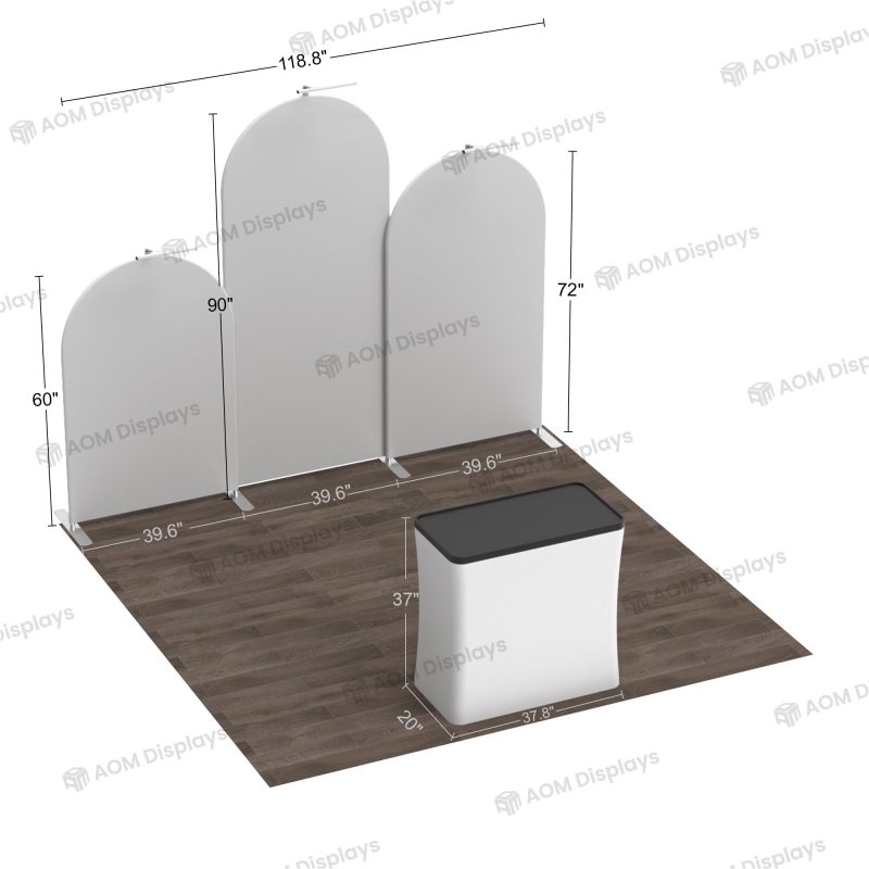 10x10 Inline FlexZip Booth 10.7