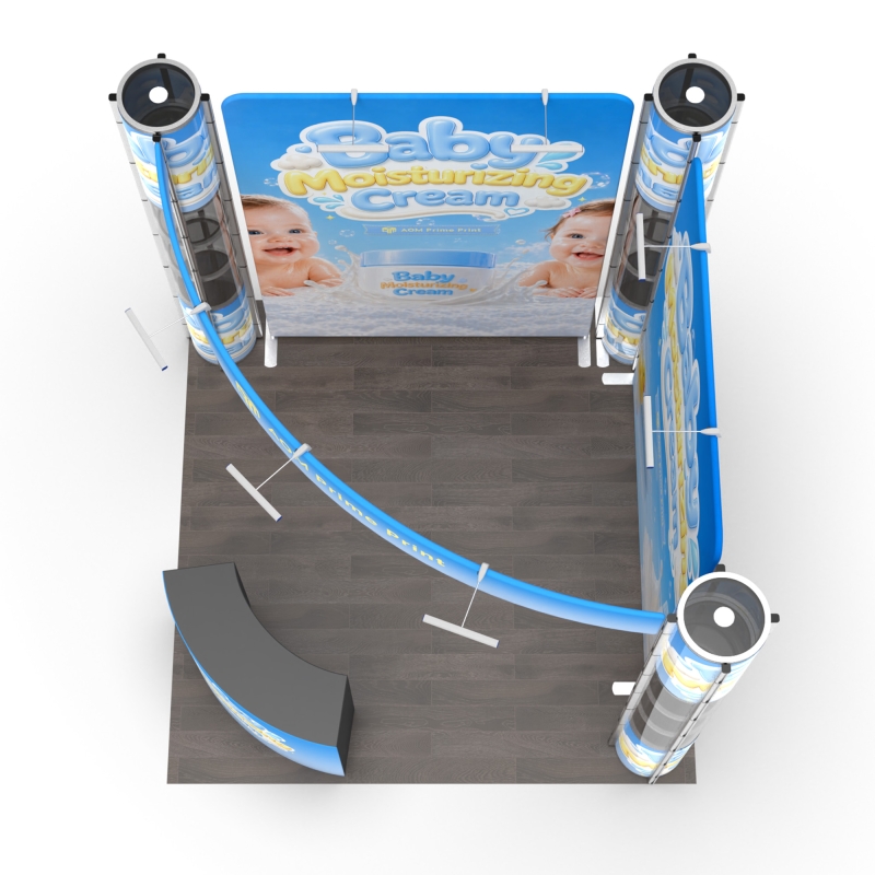 10x10 Corner FlexZip Booth 10.6