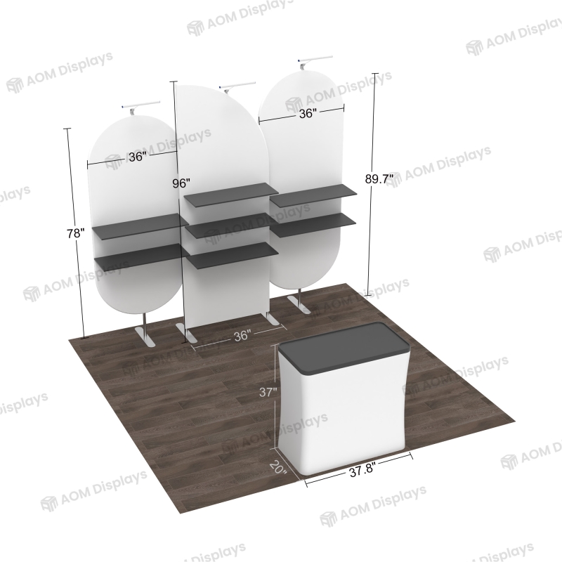 10x10 Inline FlexZip Booth 10.9