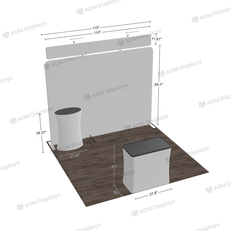 10x10 Inline FlexZip Booth 10.10