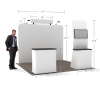 10ft Straight FlexZip Booth