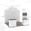 10x10 Custom Trade Show Booth with Configurable Components