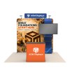8x8 FlexZip™ Media Trade Show Booth with TV Mount and Display Shelves