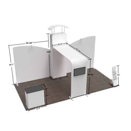 10x20 Custom Trade Show Booths – Large Impact, Modular Setup | AOM ...