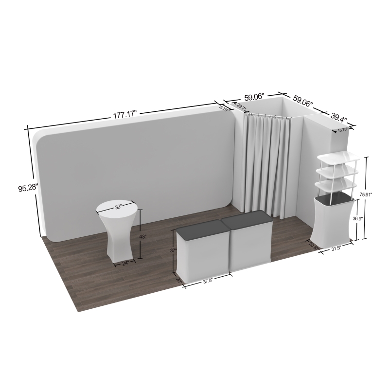 10x20 360° Backlit Booth 20.6
