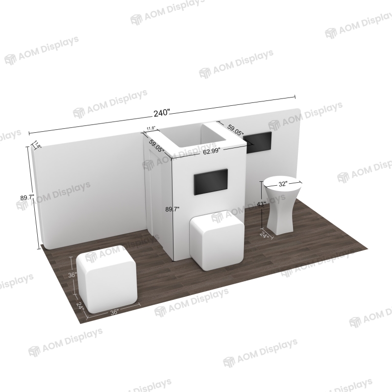 10x20 360° Backlit Booth 20.11
