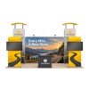 10x20 Backlit Trade Show Booth with Dual Backlit Towers and TV Mounts