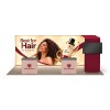 10x20 Backlit Fabric Trade Show Booth with Half-Arch TV Mount and Counter