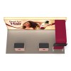 10x20 Backlit Fabric Trade Show Booth with Half-Arch TV Mount and Counter