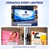 10x20 Backlit Fabric Trade Show Booth with Dual Illuminated Headers