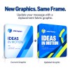 10x20 Backlit Trade Show Booth with Wide Header and Square Tower