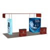 10x20 Backlit Trade Show Booth with Wide Header and Square Tower