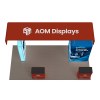 10x20 Backlit Trade Show Booth with Wide Header and Square Tower