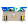 10x20 Backlit Trade Show Booth with Shaped Lightboxes and Display Shelves