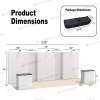 10x20 FlexPop™ Trade Show Booth with 5-Panel Backwall and Dual Counters