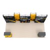 10x20 FlexPop™ Trade Show Booth with 5-Panel Backwall and Dual Counters