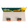 10x20 Straight FlexPop™ Trade Show Booth with Podium Counter