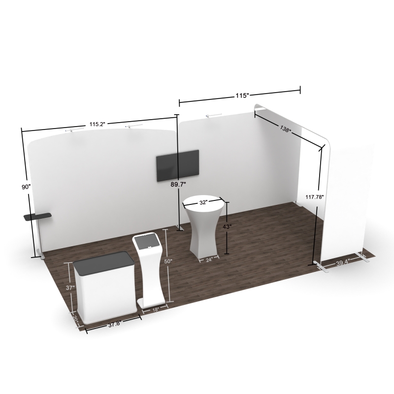 10x20 Modular FlexZip Media Booth 20.1