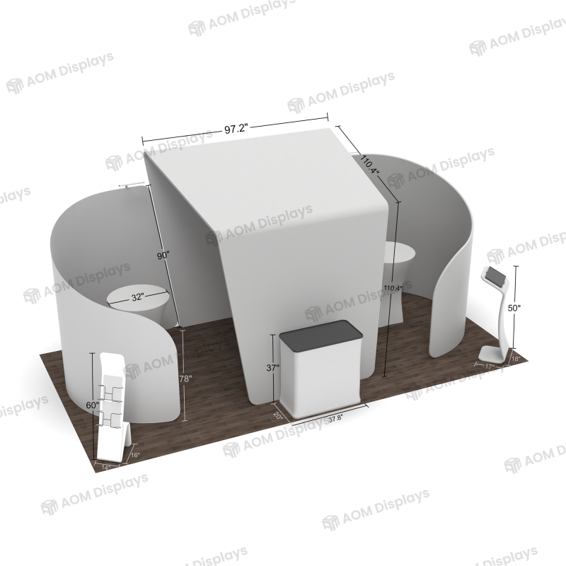10x20 Modular FlexZip Media Booth 20.2