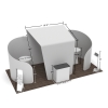 10x20 Modular FlexZip Media Booth 20.2