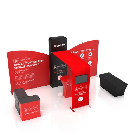 10x20 Modular FlexZip Media Booth 20.5