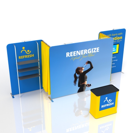 10x20 Modular FlexZip Media Booth 20.7