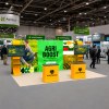 10x20 Straight FlexZip™ Media Trade Show Booth with Dual TV-Mount Shelving
