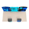 10x20 Modular FlexZip™ Media Trade Show Booth with Dual TV Mounts