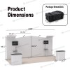 10x20 Modular FlexZip™ Media Trade Show Booth with Four Panels and Dual TV Mounts
