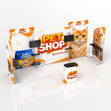 10x20 Modular Flexzip Media Booth 20.8