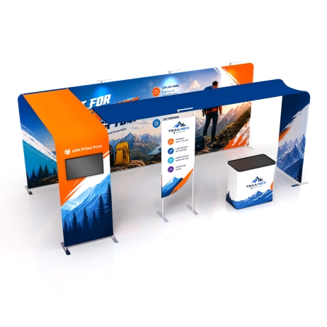 10x20 Modular FlexZip Media Booth 20.11
