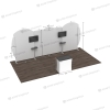 10x20 Modular FlexZip Media Booth 20.13