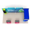 10x20 Straight FlexZip™ Media Trade Show Booth with 4-Tier Shelving and TV Mount