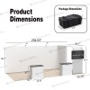 10x20 Straight FlexZip™ Trade Show Booth with L-Shaped Display and TV Mount