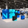 10x20 Modular FlexZip™ Media Trade Show Booth with Dual TV Mounts