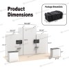 10x20 Modular FlexZip™ Media Trade Show Booth with Mixed Panels and Dual TV Mounts