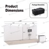 10x20 Modular FlexZip™ Media Trade Show Booth with TV Mount and Angled-Top Panels
