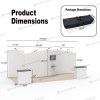 10x20 Modular FlexZip™ Media Trade Show Booth with S-Curve Panels and TV Mount