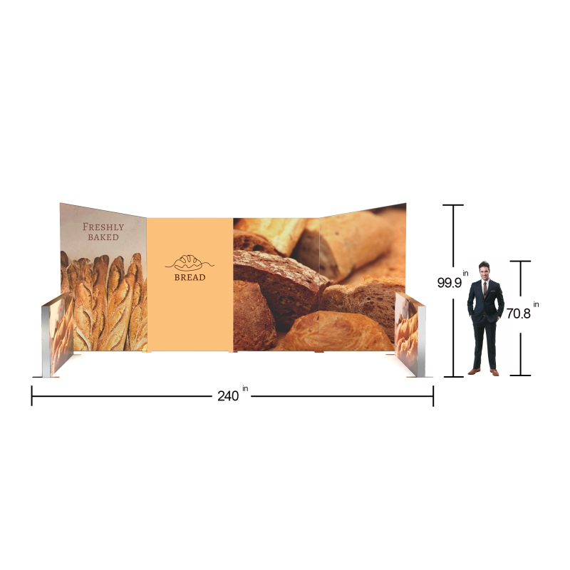 20ft ProFrame SEG Backlit Booth 20.1