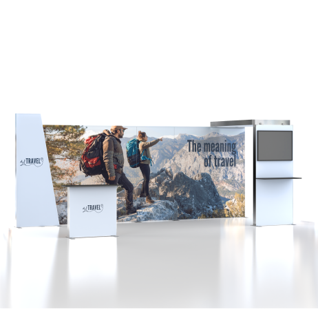 20ft ProFrame SEG Backlit Booth 20.2