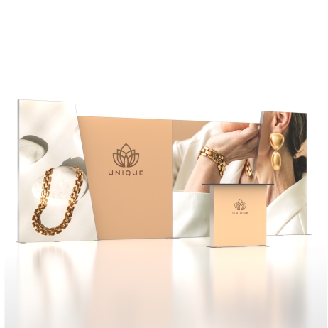 20ft ProFrame SEG Backlit Booth 20.4