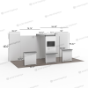 20ft ProFrame™ SEG Backlit Booth 20.5