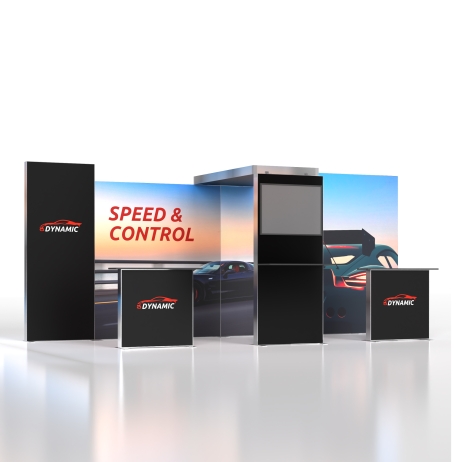 20ft ProFrame SEG Backlit Booth 20.5