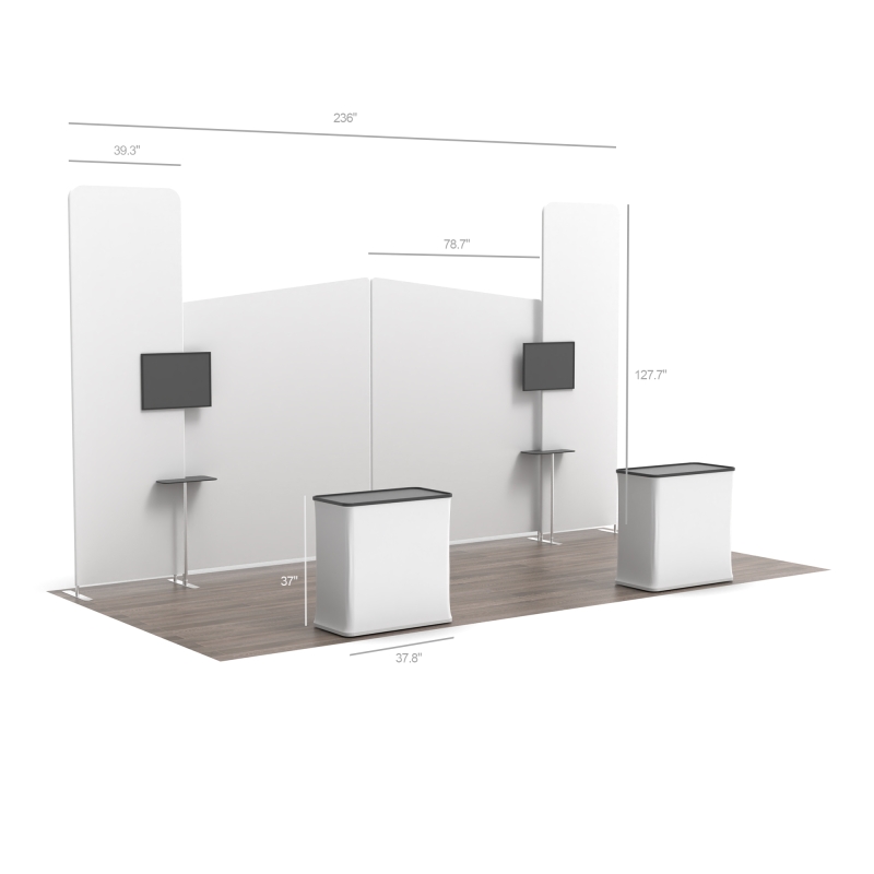Modular 20ft FlexZip Media Booth 20.2