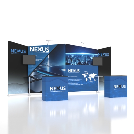 Modular 20ft FlexZip Media Booth 20.4