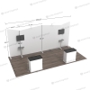 Modular 20ft FlexZip Media Booth 20.4