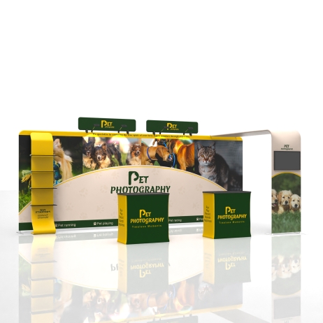 20ft Straight FlexZip Media Booth 20.1