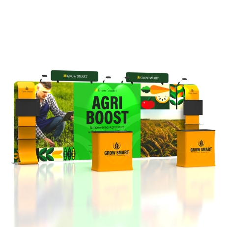 20ft Straight FlexZip Media Booth 20.2