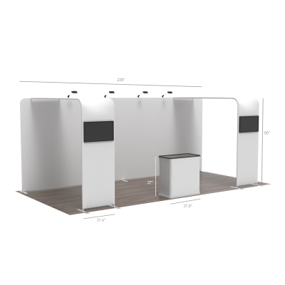 10x20 Custom Trade Show Booths – Large Impact, Modular Setup | AOM ...